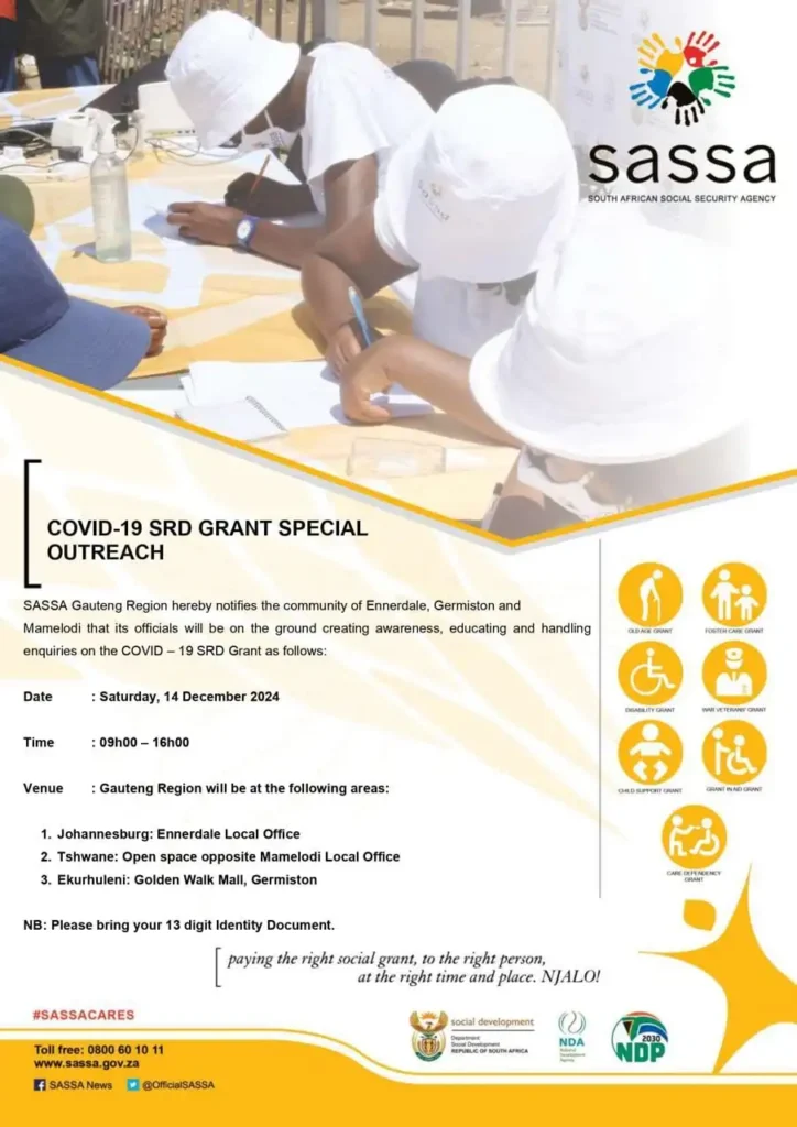 SASSA SRD outreach event in Ennerdale