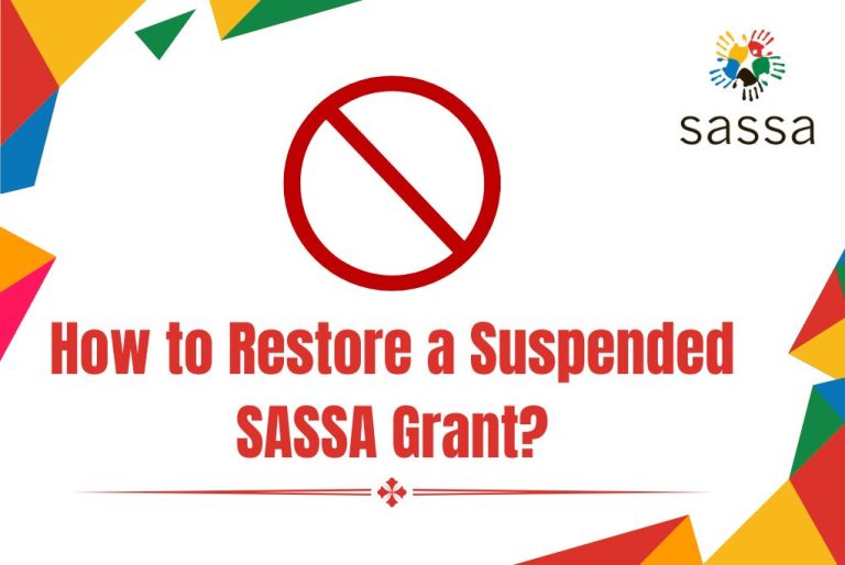 How to Restore a Suspended SASSA Grant