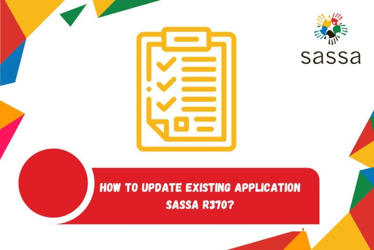 How to Update Existing Application SASSA R370